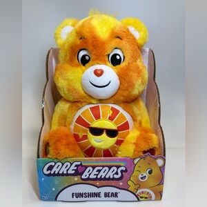 Care Bears 12" Funshine Bear Soft Material - Bracelet Included - New Multi Color